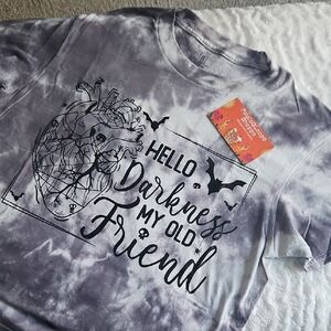 George Purple and White Tie-Dye Short Sleeve Tee